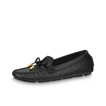 LOUIS VUITTON Gloria Nautical Collection Mokasin Casual Shoes Women's Black