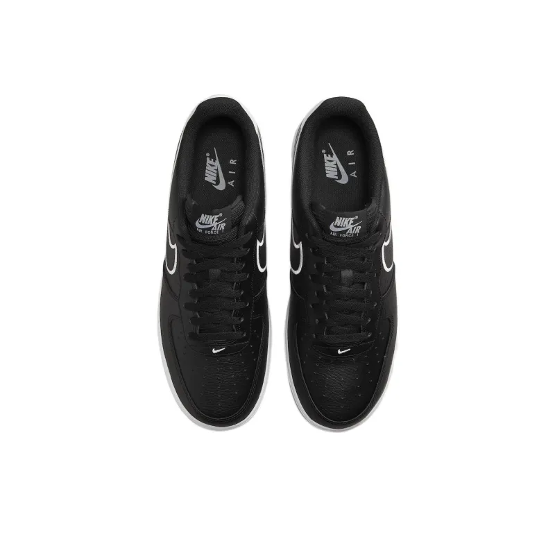 Nike Air Force 1 '07 'Embroidered Swoosh Black'-3
