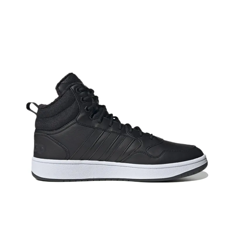 Adidas Hoops 3.0 Mid Classic Fur Lining Winterized Core Black Cloud White-1
