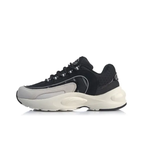 LiNing V8 Cushioning Low Top Running Shoes Women's Black White
