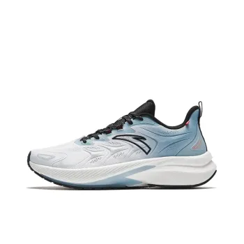 Anta Rocket 5.0 Cushioned Slip Resistant Abrasion Resistant Low Top Casual Running Shoes Men's White Black Blue