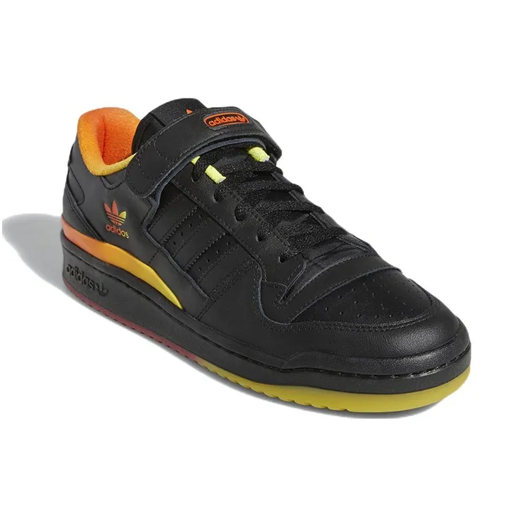 Adidas Forum Low Black Orange Yellow Gradient-2