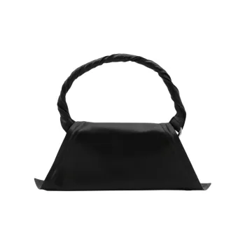 YProject Cow Leather Crossbody Handbag, Shoulder Bag Women's Black