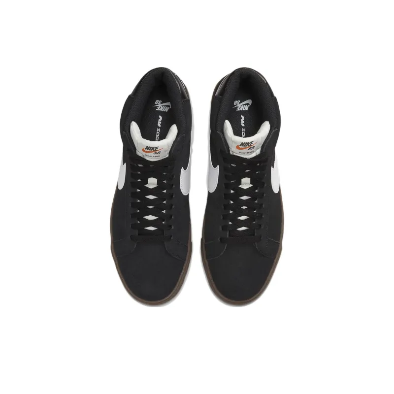Nike Sb Zoom Blazer Mid Black White Dark Gum-3