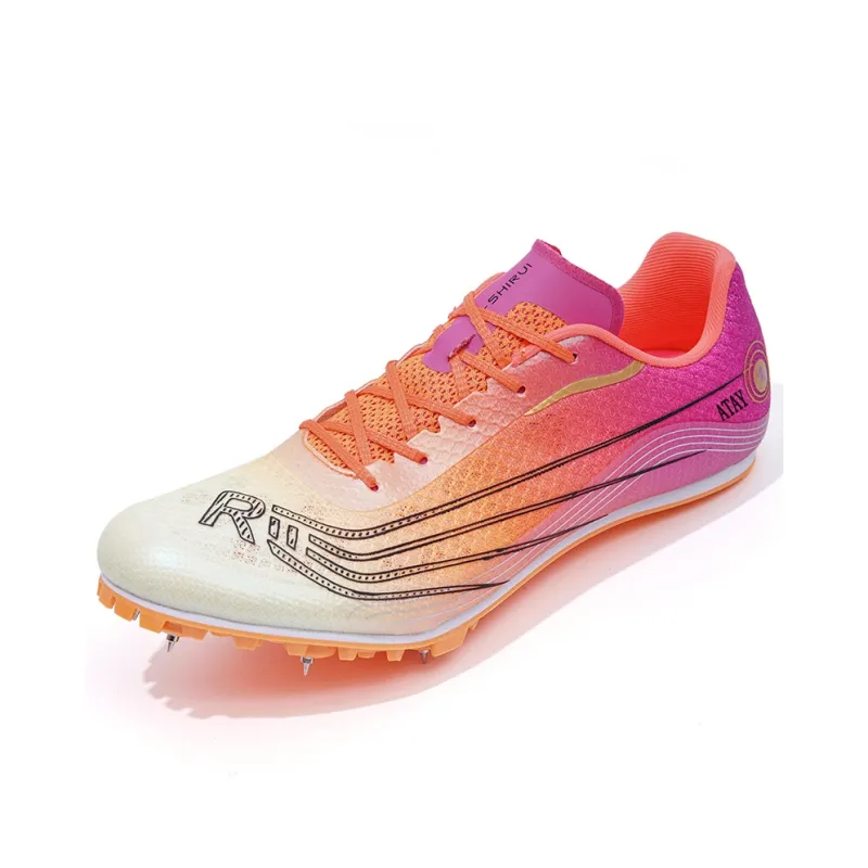 ATAY Anti Slip Wear Resistant Low Top Running Shoes Unisex Dazzling Color Fluorescent Orange-1