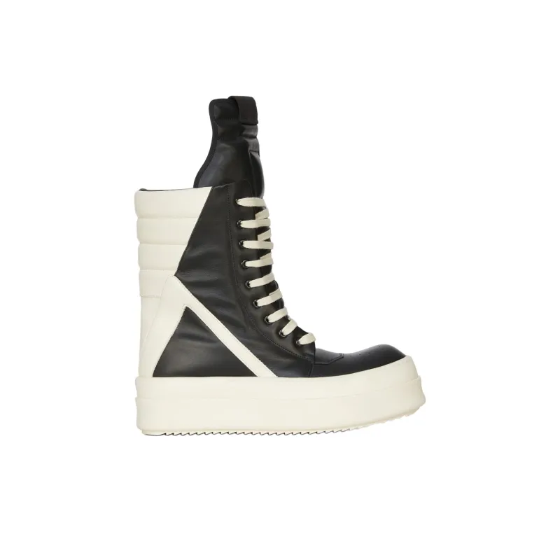 RICK OWENS Porterville Mega Geobasket Black Milk-1