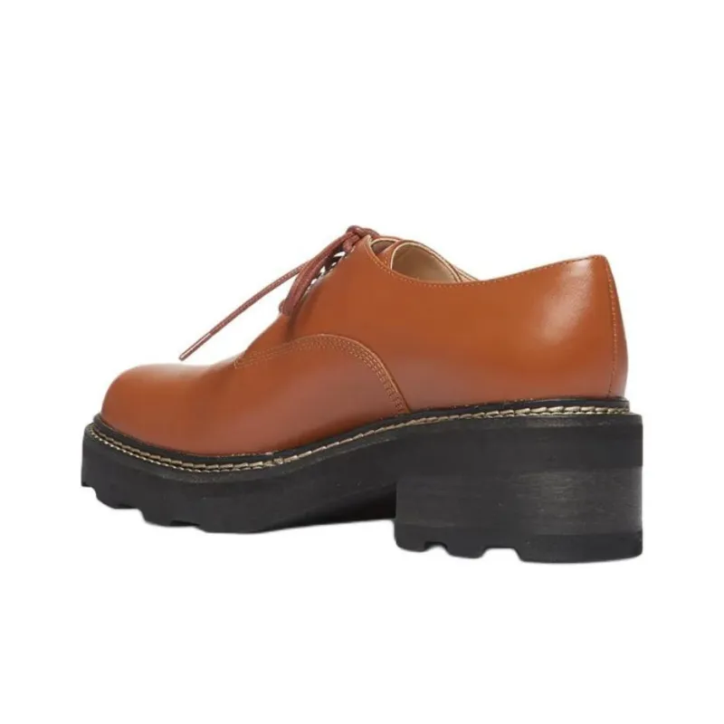 GABRIELA HEARST Tera Brogue Casual Single Shoes Women's Brown-4