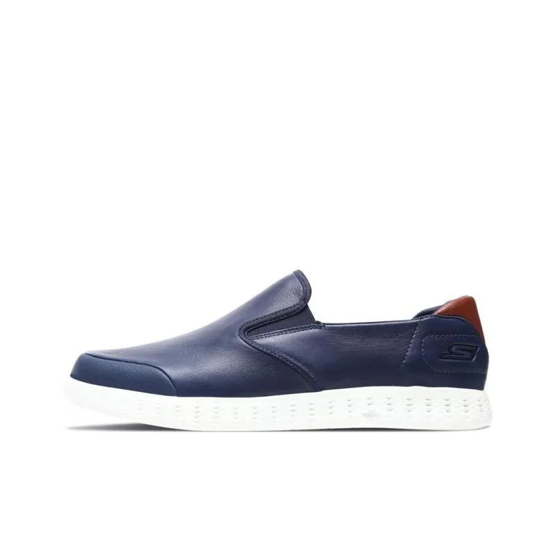 Skechers ON THE GO Glide Cushioning Anti-Slip And Wear-Resistant Low-Top Sports Casual Shoes Men's Navy-0