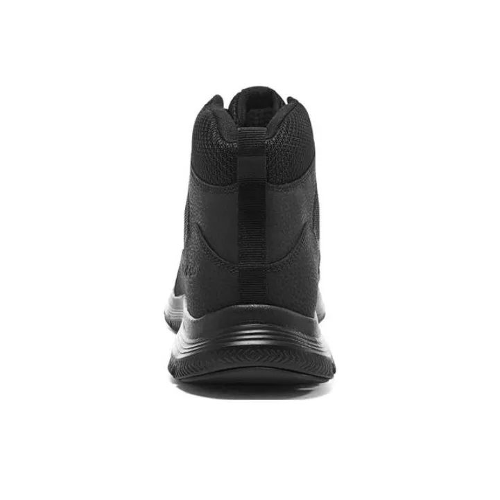 Skechers Flex Advantage 4.0 Cushioned Wear Resistant Breathable High Top Casual Shoes Men's All Black-3