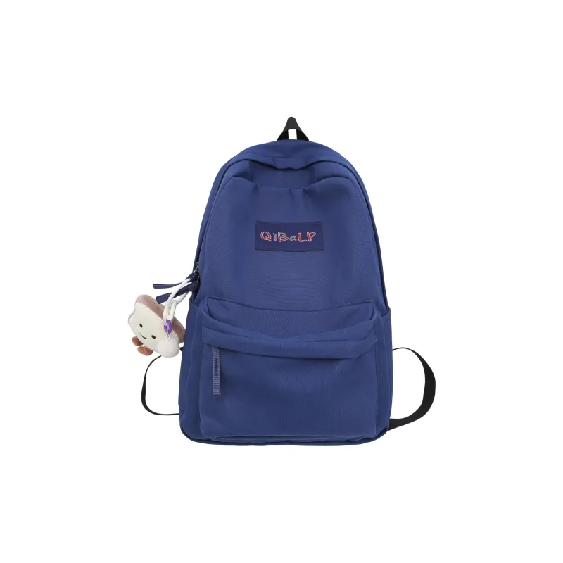 OURFUN Oxford Backpack Regular Unisex Black/Light Blue/Pink/Red/Navy Blue-9