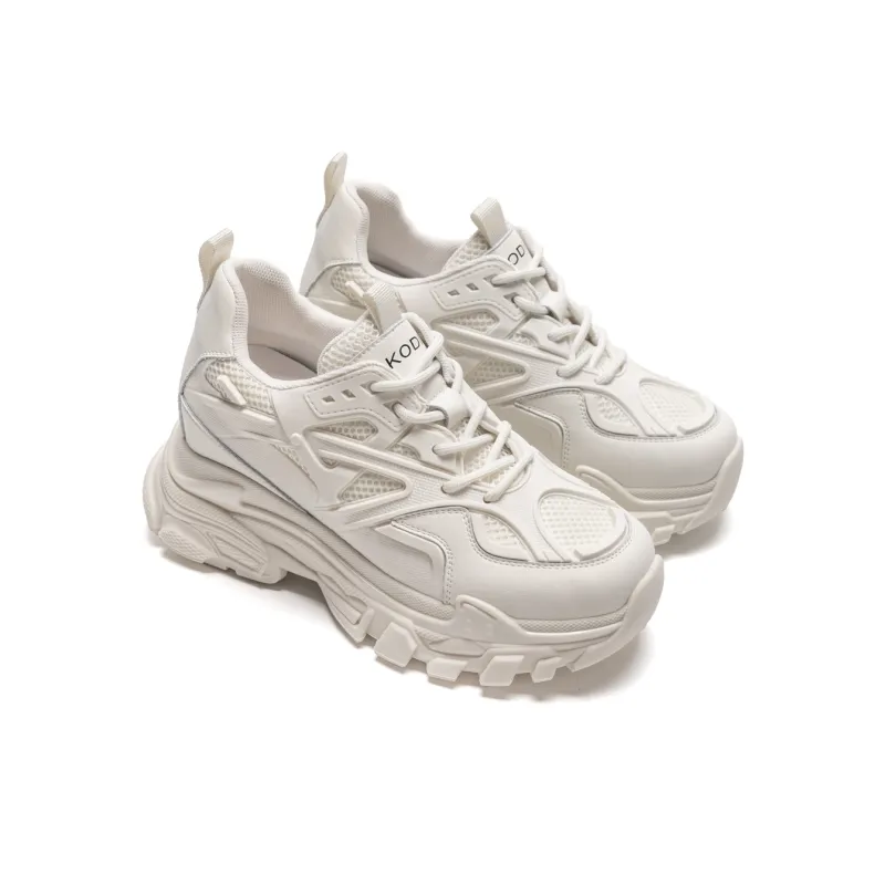KODI Anti-Slip Wear-Resistant Breathable Lightweight Low-Top Chunky Sneakers Women's-3