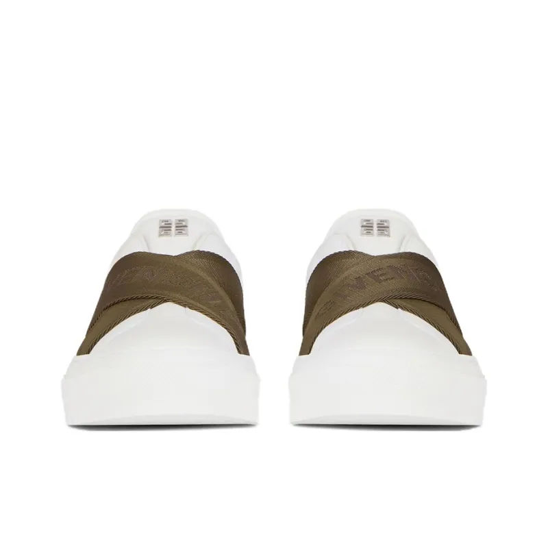 Givenchy City Low Top Stylish Skateboarding Shoes Men's White Green-3