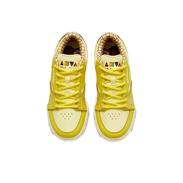 Anta AOYU Sea Breeze Coconut Anti Slip Wear Resistant Low Top Skateboard Shoes Men's Yellow-2