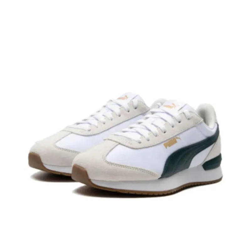 PUMA R78 Metallic Cushioning Wear Resistant Breathable Coverage Support Lightweight Low Top Casual Shoes Unisex Ecru-1