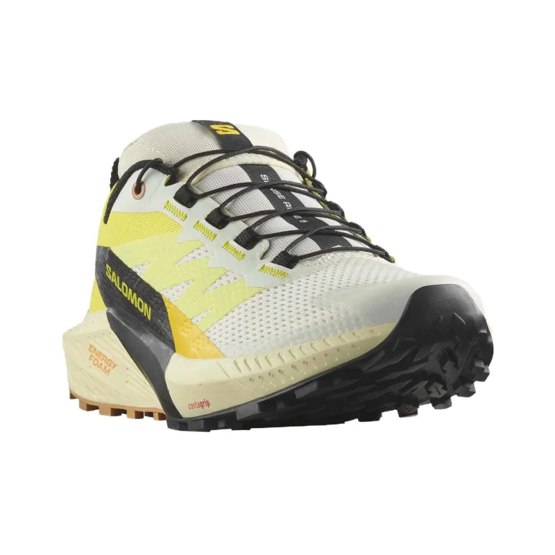SALOMON Sense Ride 5 Slip Resistant Low Top Trail Running Running Shoes Women's Vanilla-2