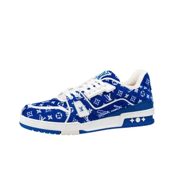 LOUIS VUITTON Trainer Blue Monogram Textile