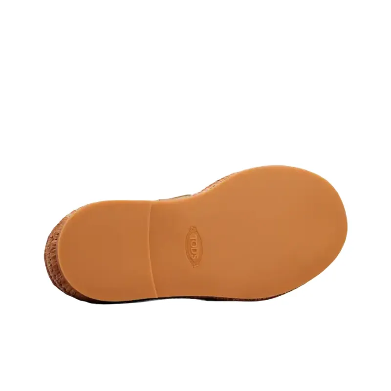 TOD'S Logo-plaque Flatform Espadrilles-2
