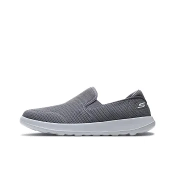 Skechers GO WALK Lite Cushioning Anti-Slip And Wear-Resistant Low-Top Sports Casual Shoes Men's Charcoal Gray