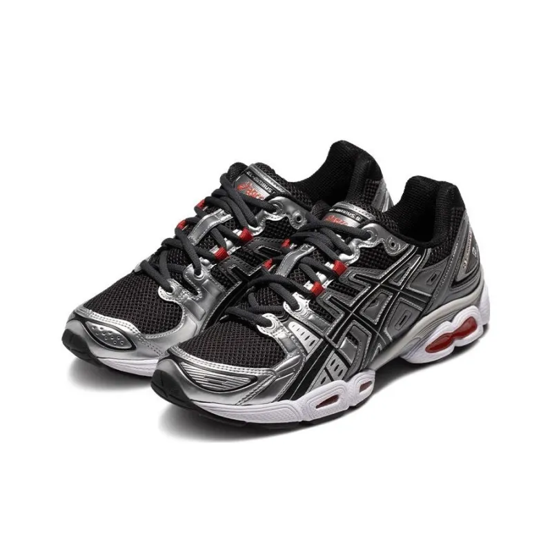 Asics Gel Nimbus 9 Graphite Grey Red-1