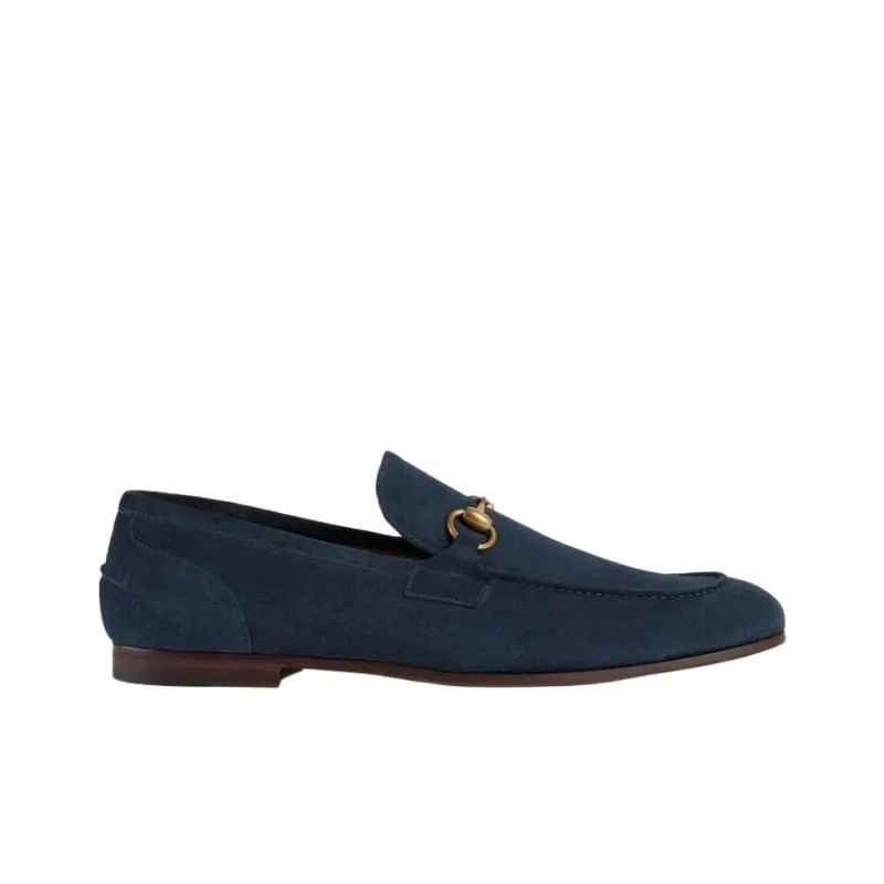 GUCCI Jordaan Loafer 'Blue Suede'-1