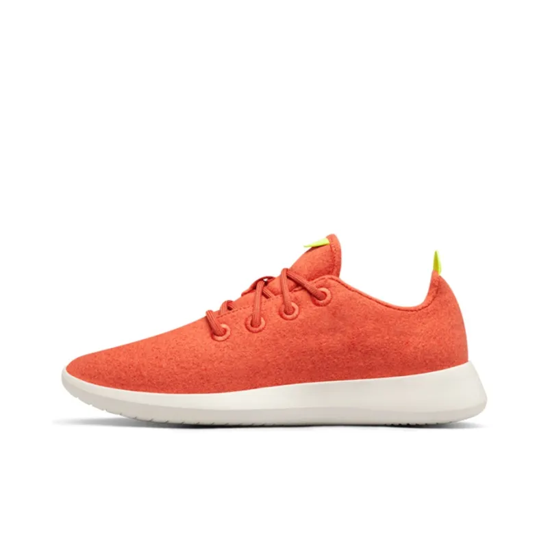 Allbirds Wool Runner Slip-Resistant Breathable Low-Top Sports Casual Shoes Women's Orange-0