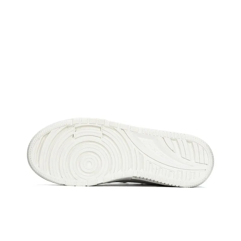 XTEP Alfalfa White Breathable Quick Dry High Top Skateboard Shoes Men's White Gray Black-4