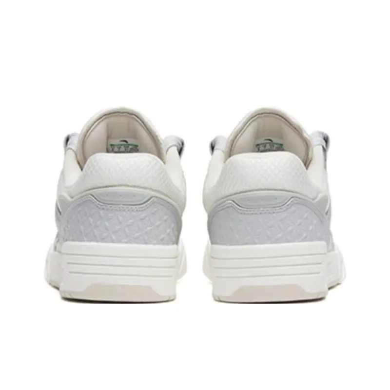 Anta AOJIE Qie Jie Slip-Resistant Cushioning Wear-Resistant Low-Top Skateboard Shoes Men's Gray White-4