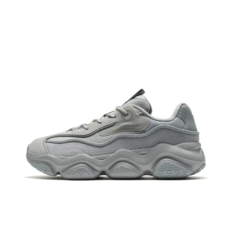 XTEP Nomadic Anti Slip Wear Resistant Low Top Sports Casual Shoes Men's Gray-0