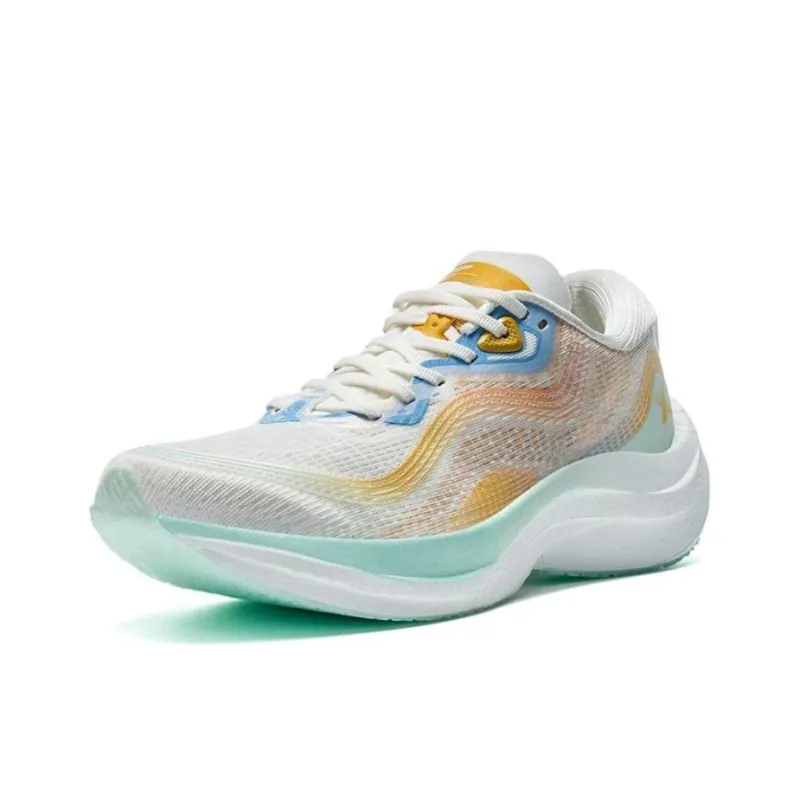 XTEP 260 2.0 Cushioning Anti Slip And Wear Resistant Low Top Running Shoes Women's White Orange-2
