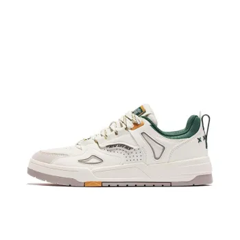 QIAODAN Enablement 2.0 Durable Breathable Low Top Skateboard Shoes Ivory Quicksand Yellow
