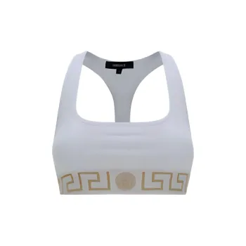 VERSACE Greca Border Scoop Neck Triangle Bra