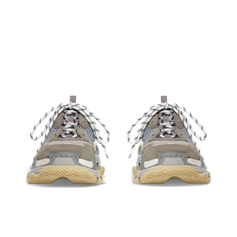 Balenciaga Triple S Mules 'Grey Blue Double Foam And Mesh'-4