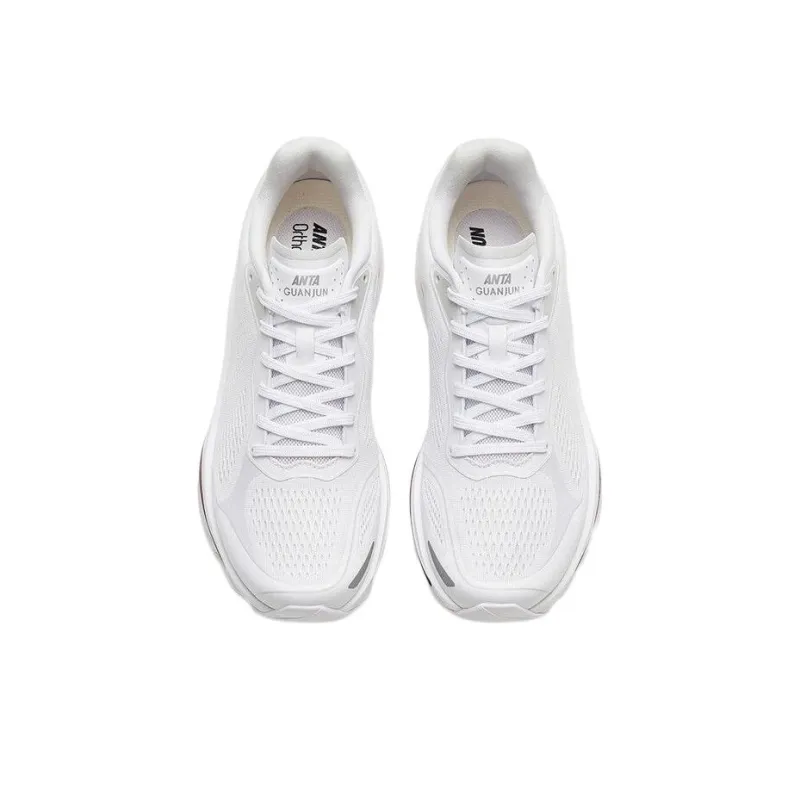 Anta Star Ring Elite Anti Slip Wear Resistant Low Top Running Shoes Men's White Gray-2
