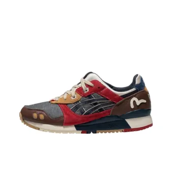 EVISU X Asics Gel Lyte 3 Red Gray Brown