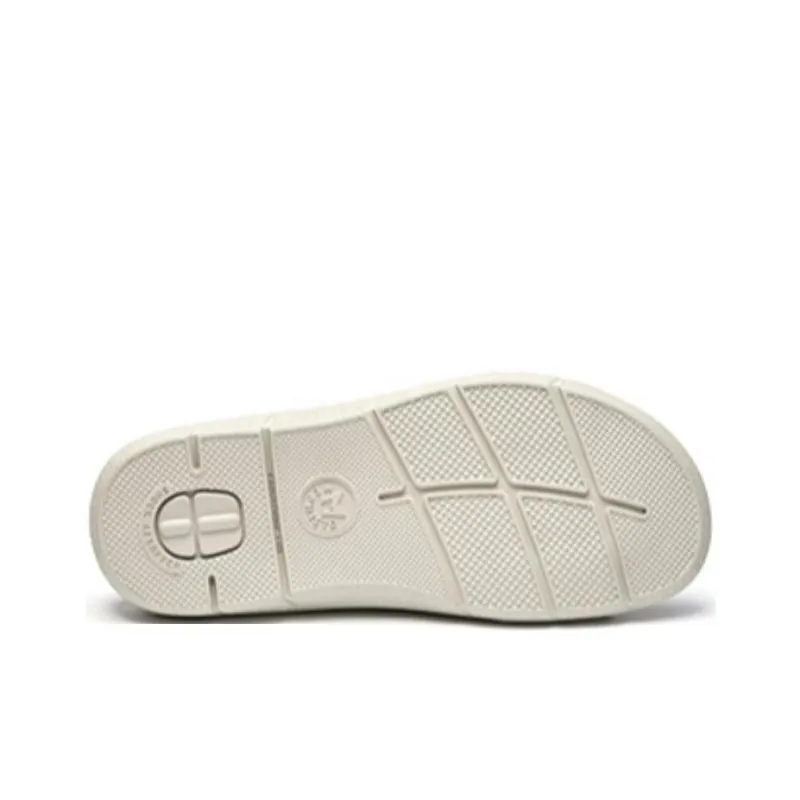 MEPHISTO Slide Slippers Men Sand/Navy Blue/Black-4