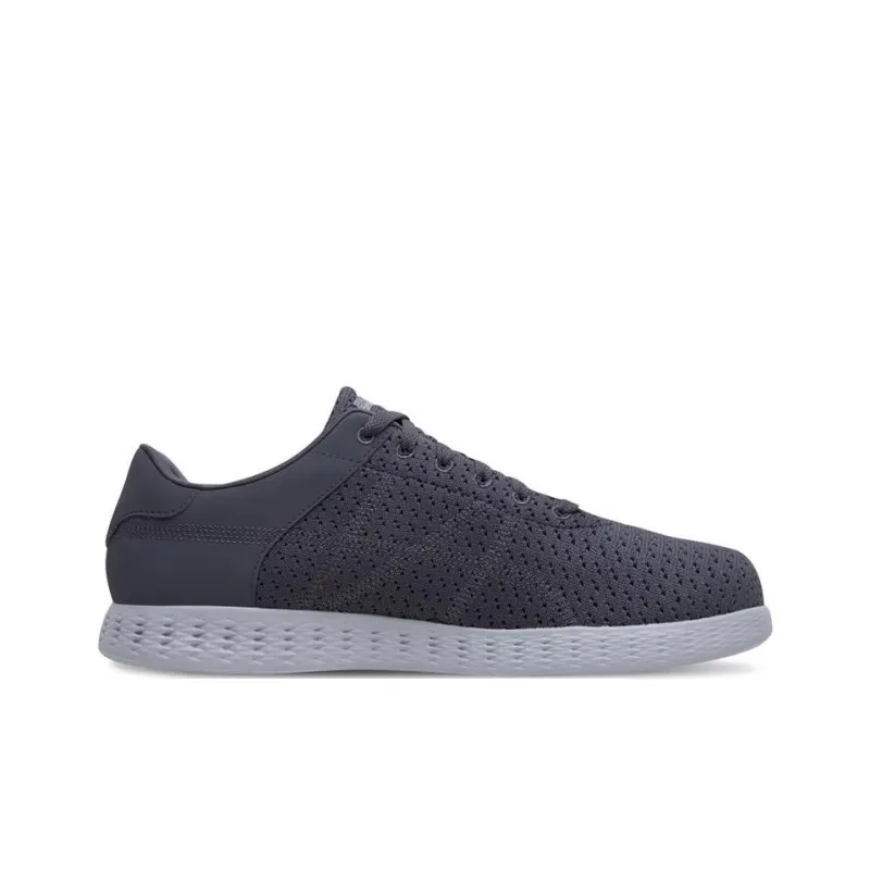 Skechers ON THE GO Glide Cushioning Anti-Slip And Wear-Resistant Low-Top Sports Casual Shoes Men's Charcoal Gray-1