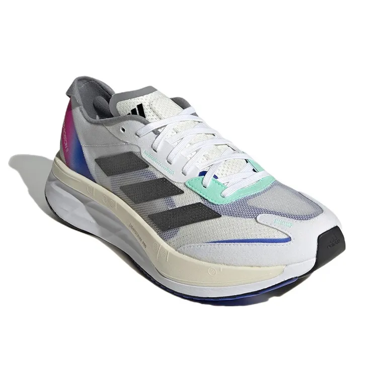 Adidas Adizero Boston 11 'White Lucid Blue Fuchsia'-2