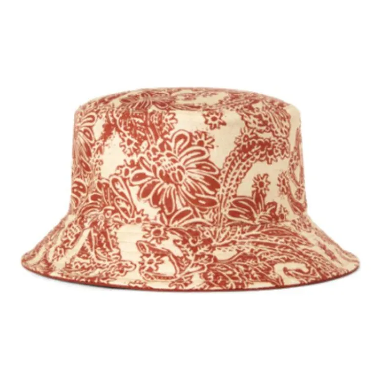 Loro Piana Linen Bucket Hats Kids' Red-0