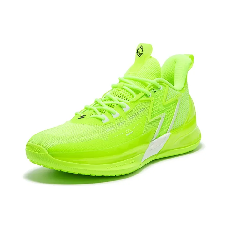361° BIG3 4.0 PRO Slip Resistant Cushioning Wear Resistant Low Top Basketball Shoes Men's Neon Yellow-1