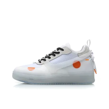 LiNing CF Anti Slip Wear Resistant Low Top Sports Casual Shoes Women's White