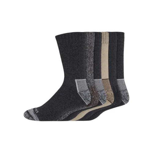 Dickies Mid-Calf Socks Men's 6 Pack Black