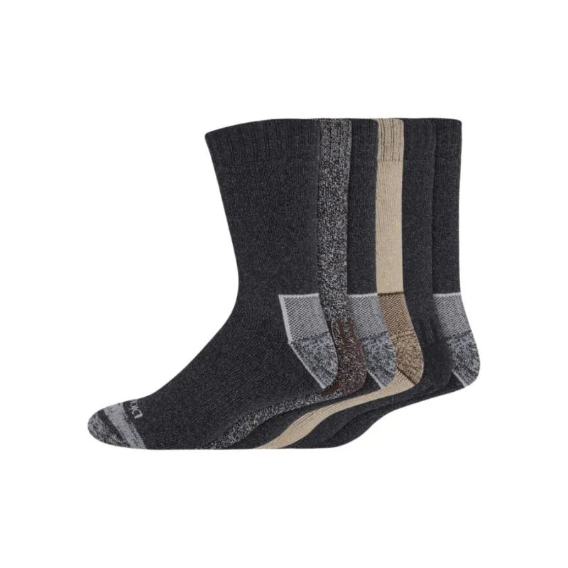 Dickies Mid-Calf Socks Men's 6 Pack Black-0