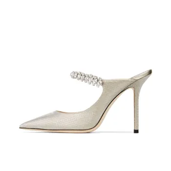Jimmy Choo Bing 100mm Snakeskin effect Mules