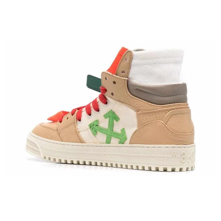 OFF WHITE 3.0 Off Court High Top Sneakers Latte Beige-3
