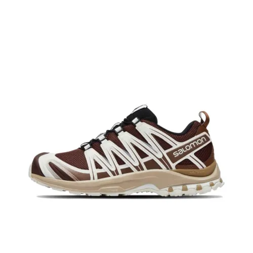 SALOMON XA Pro 3D ADV Hiking / Trekking Shoes Unisex Low-Top Brown/White