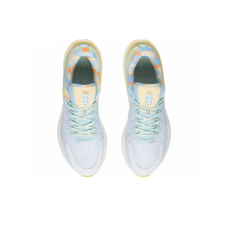 LINING YueYing 2.0 Pro Running Shoes Women's Low Top Standard White/Ice Blue/Yellow-3