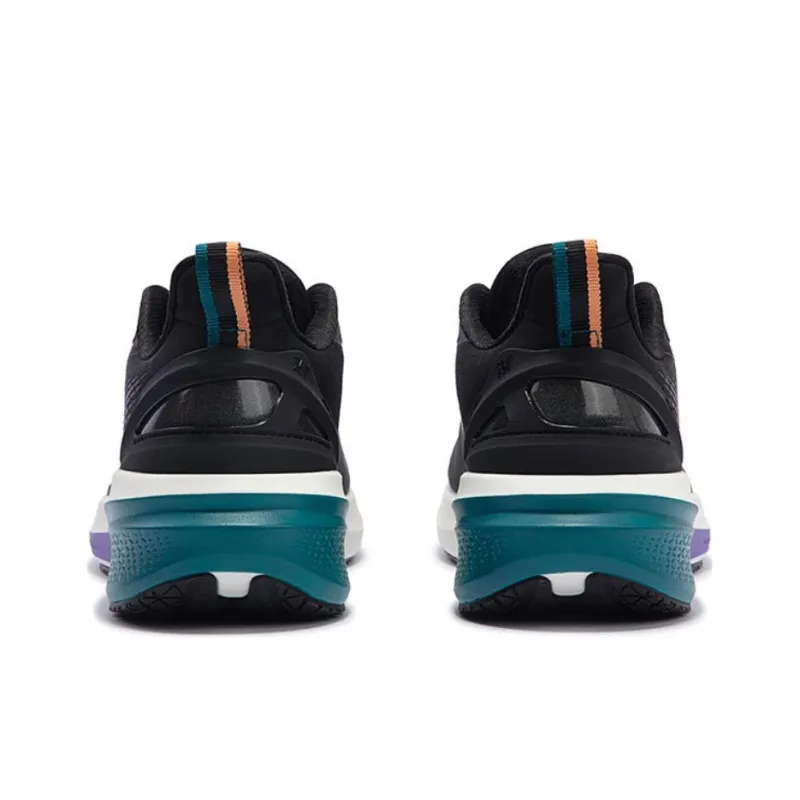 361° Rainy Day 7.0 Wear Resistant Low Top Running Shoes Men's Black Cyan-3