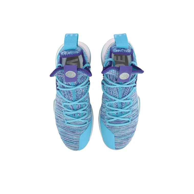 LiNing All In Team 6 Wade Collection Shock Absorbers Mid Top Basketball Shoes Men's Blue White-3