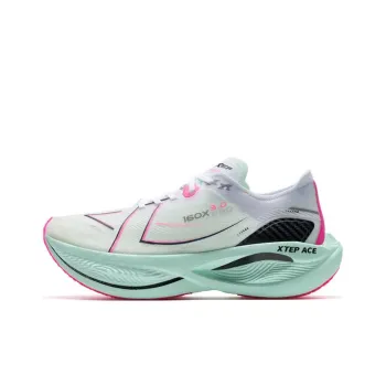 XTEP 160X 3.0 Pro Cushioning Anti Slip Wear Resistant Breathability Low Top Running Shoes Women's Green
