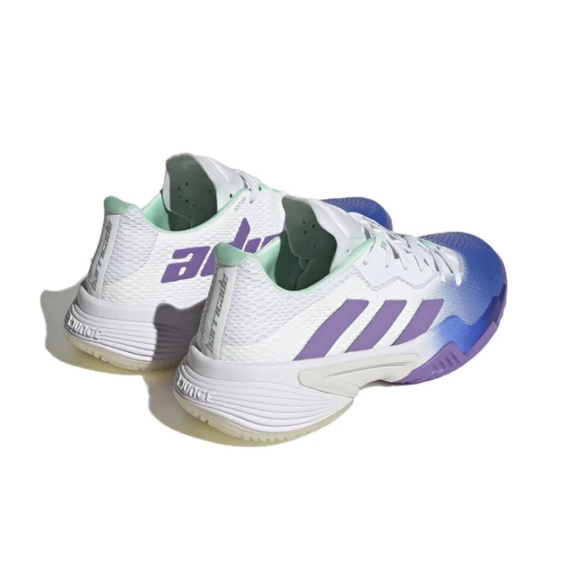 Adidas Barricade Tennis Shoes 'White Lucid Blue' Women's-3